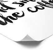 Wakker worden en de koffie smeren poster (Hoek)