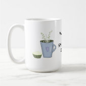 Wakker worden en de koffie smokkelen koffiemok (Links)