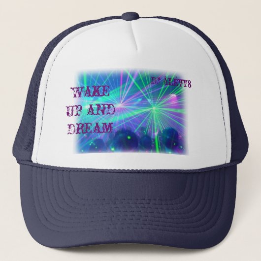 Wakker worden en dromen trucker pet (Voorkant)