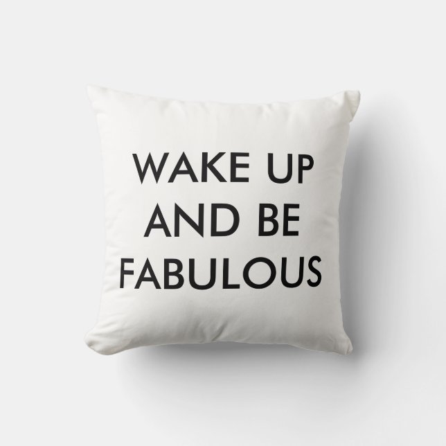 Wakker worden en een geweldig Sierkussen van 16 x  (Voorkant)