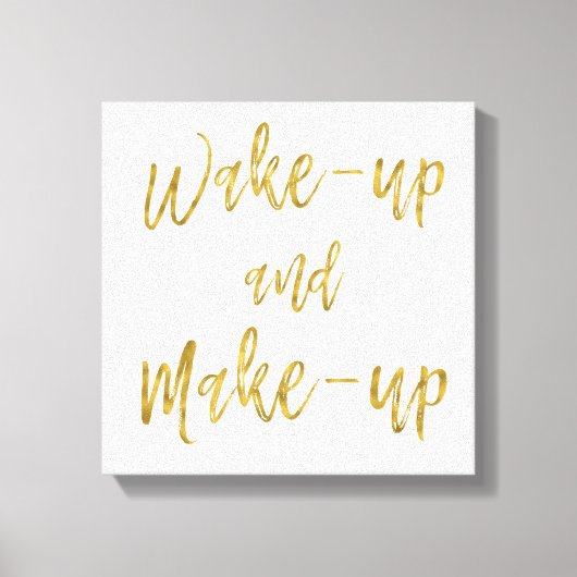 Wakker worden en een Inspirerend offerte maken Canvas Afdruk (Voorkant)