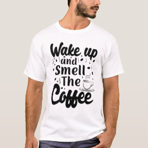 Wakker worden en het koffieenergiemadel voor de Ko T-shirt