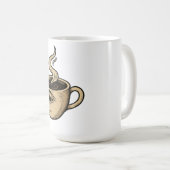 Wakker worden en kijken - Surreal Coffee Cup Desig Koffiemok (Voorkant rechts)
