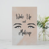 Wakker worden en kreupel briefpapier (Staand voorkant)