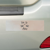 Wakker worden en kreupel bumpersticker (Op auto)