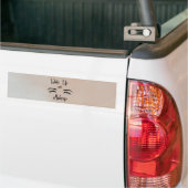 Wakker worden en kreupel bumpersticker (Op Truck)