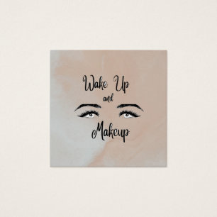 Wakker worden en kreupel vierkante visitekaartjes