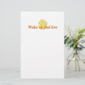 Wakker worden en leven briefpapier (Staand voorkant)