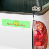 Wakker worden en leven bumpersticker (Op Truck)