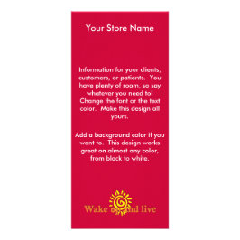 Wakker worden en leven reclamekaart