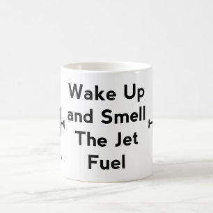 Wakker worden en ruiken de Jet Fuel Aviation Mok