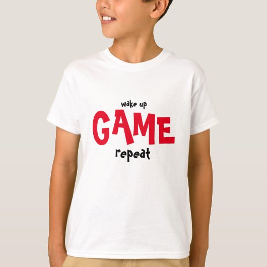 Wakker worden en shirt voor gamers (Voorkant)