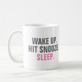 Wakker worden en slapen koffiemok (Links)