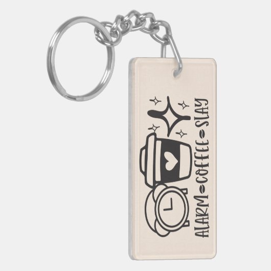 Wakker worden en slapend sleutelhanger (Voorkant Links)
