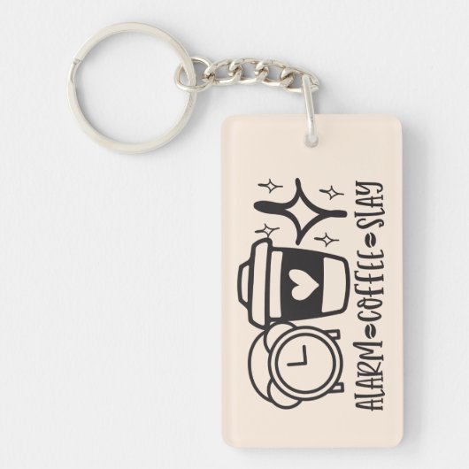 Wakker worden en slapend sleutelhanger (Voorkant)