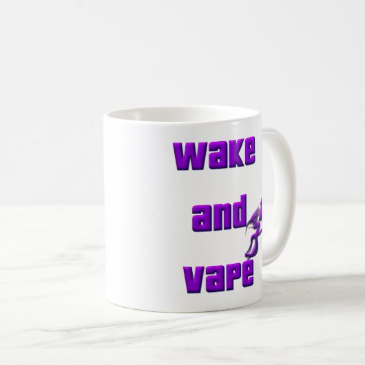 wakker worden en vape koffiemok (Voorkant rechts)
