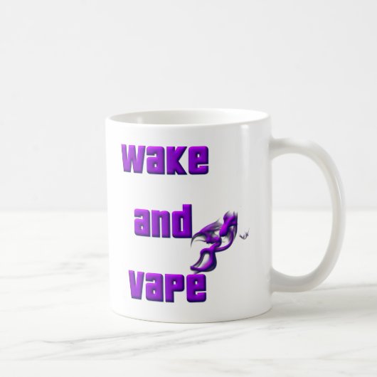 wakker worden en vape koffiemok (Rechts)