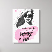 Wakker worden en verzinnen canvas afdruk (Voorkant)