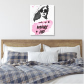 Wakker worden en verzinnen canvas afdruk (Insitu (Slaapkamer))