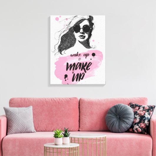 Wakker worden en verzinnen canvas afdruk (Insitu (Woonkamer))