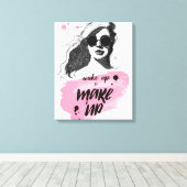 Wakker worden en verzinnen canvas afdruk (Insitu (Houten vloer))