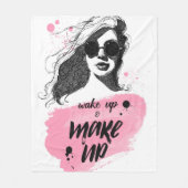 Wakker worden en verzinnen fleece deken (Voorkant)