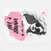 Wakker worden en verzinnen fleece deken (Voorkant (Horizontaal))