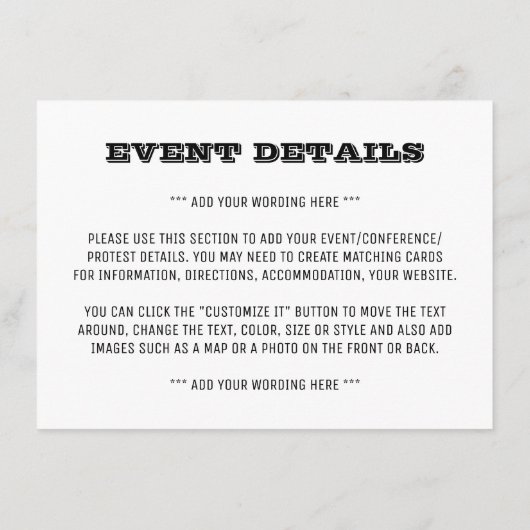 Wakker worden en Woke Campaign Detail blijven Informatiekaartje (Achterkant)