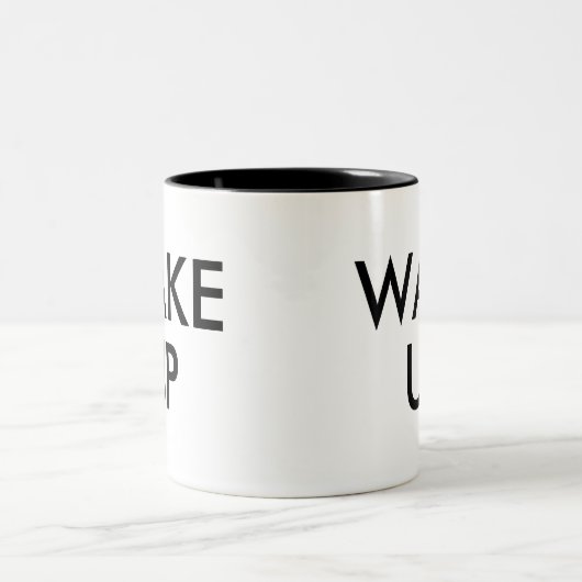 wakker worden | Fun Humor Slogan Tea Coffee Mok (Center)