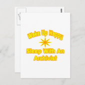 Wakker worden gelukkig... Slaap met een archivaris Briefkaart (Voorkant / Achterkant)