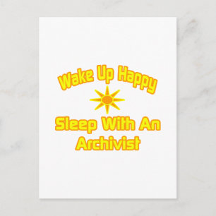 Wakker worden gelukkig... Slaap met een archivaris Briefkaart