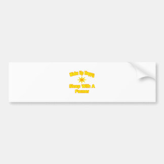 Wakker worden gelukkig... Slaap met een boer Bumpersticker