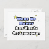Wakker worden gelukkig...slapen met een otoraryngo briefkaart (Voorkant / Achterkant)
