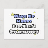 Wakker worden gelukkig...slapen met een otoraryngo briefkaart (Voorkant)