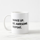 Wakker worden Geweldige herhalen Koffiemok (Links)