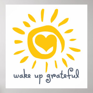 Wakker worden Grateful Poster