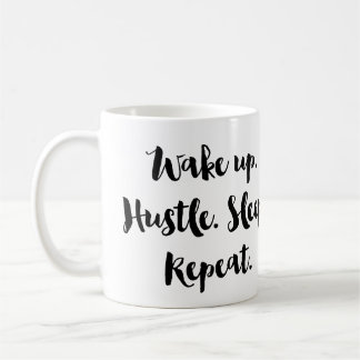 Wakker worden Hustle Sleep Koffiethee-Mok herhalen Koffiemok