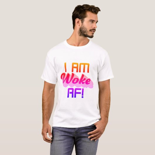 Wakker worden is een goede zaak! t-shirt (Voorkant volledig)