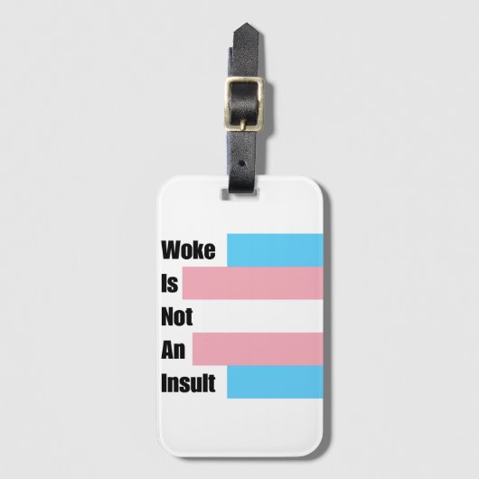 Wakker worden is geen belediging bagagelabel (Voorkant (verticaal))