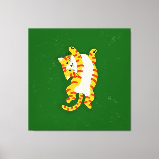 Wakker worden Kat Canvas Afdruk (Voorkant)