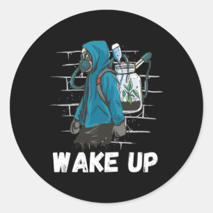 Wakker worden Klimaatverandering Rethink Earth Day Ronde Sticker
