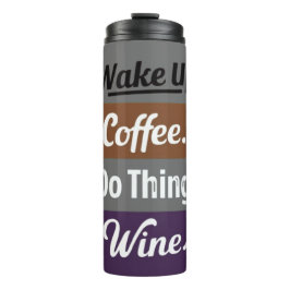 Wakker worden koffie doen dingen wijn thermosbeker