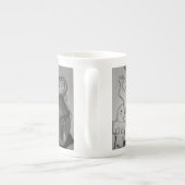 Wakker worden koffie in de ochtend porselein kop (Achterkant)