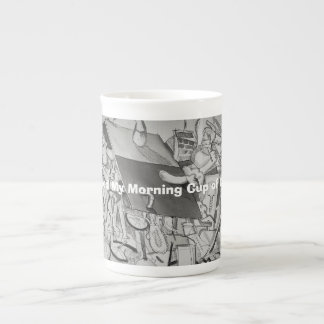 Wakker worden koffie in de ochtend porselein kop