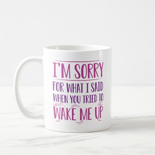 Wakker worden koffiemok (Links)