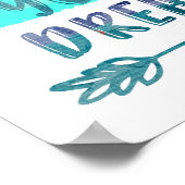 Wakker worden: Live uw droomcitaat Poster (Hoek)