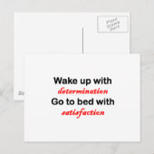 Wakker worden met bepaling briefkaart (Voorkant / Achterkant)