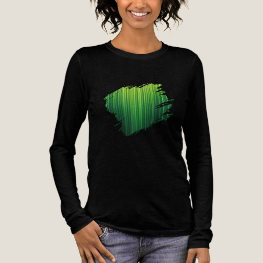 Wakker worden met de hartslag van het bos Tri-Blend shirt (Voorkant)