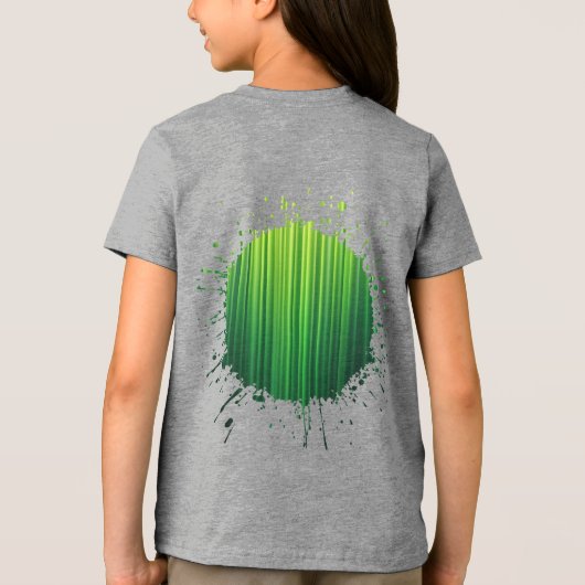 Wakker worden met de hartslag van het bos Tri-Blend shirt (Achterkant)