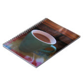 Wakker worden met een warme beker koffie notitieboek (Linkerzijde)